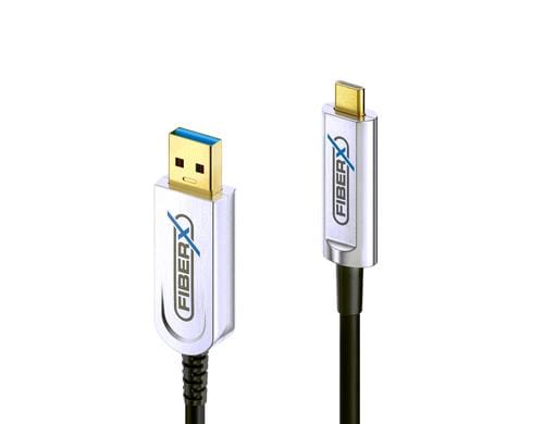 FiberX FX-I630-007 AOC Kabel, USB3.1, USB-A/USB-C, 7.5m