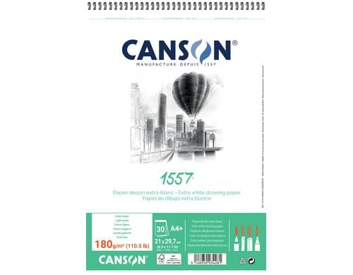 Canson Skizzenblock A4 180g/m2, 30 Bl, natürliche Körnung