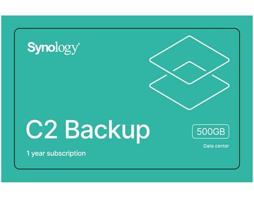 Synology C2 Backup, Virtuelle Lizenz 1-Jahreslizenz, 500GB Backup auf C2 Cloud