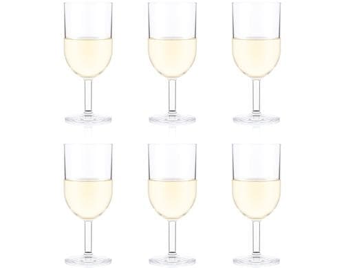 Bodum Oktett Weisswein Glas Kunststoff Set 0.27 Liter, 6 Stück