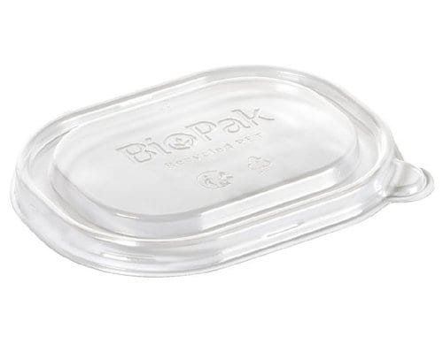 Biopak Brick Deckel Mini 150/250ml für 150/250ml, transparent, 50 Stk.
