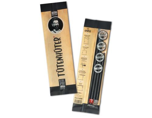 böörds Tütenhüter Set 6 Stk schwarz 3x Grössen, 14cm, 18cm, 22cm