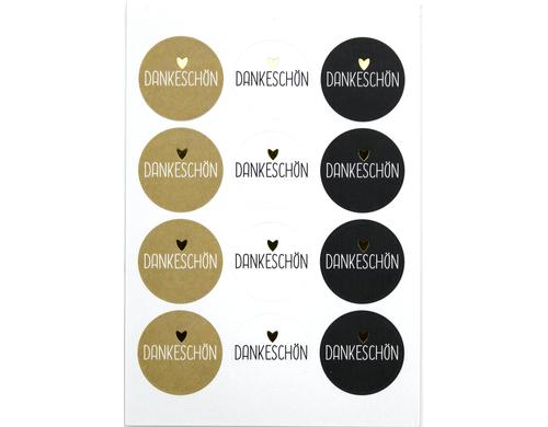 Artoz Sticker Dankeschön 6 Blatt