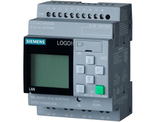 Siemens LOGO! 8.3 Grundgerät24CE 24V DC, 8 Eing., 4 Ausg., Display
