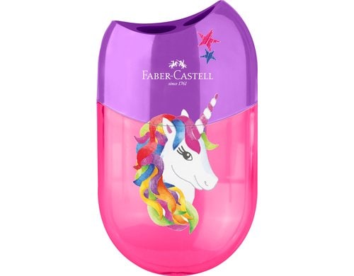 Faber-Castell Doppelspitzdose Einhorn Für Standard und Jumbo Stifte