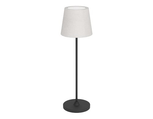 EGLO LED-CCT Tischleuchte Leonero H:340 touch, leinenschwarz