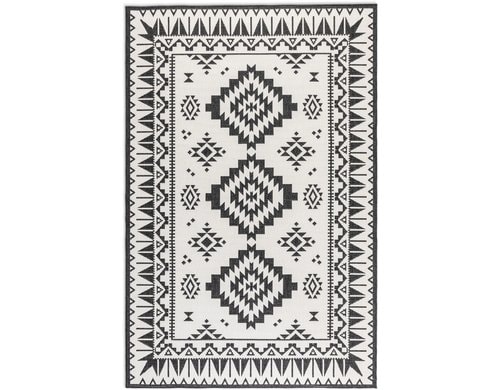 Elle Decoration In & Outd. Teppich Dynamic 100% Polypropylen, 120x170 cm, Black