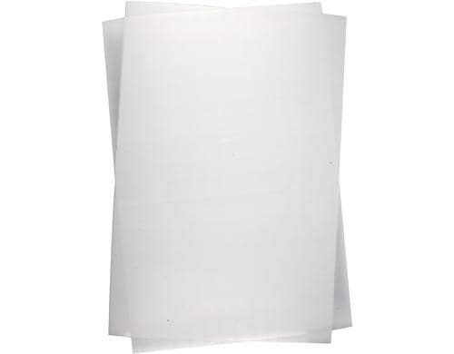 Creativ Company Schrumpffolie transparten glänzend, 10 Blatt, 20 x 30 cm