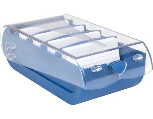 Biella Karteibox Bunny A8 blau Inkl. 5 Trennstege, 100 Karten