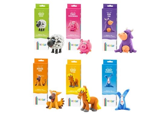 Hey Clay Tiere Assortiert - DE / EN