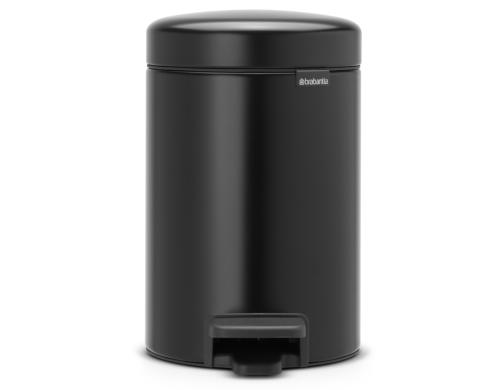 Brabantia NewIcon Treteimer 3 Liter Matt Black, Inhalt 3 Liter