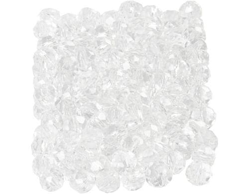 Creativ Company Glasschliffperlen glas, 3x4 mm, L-Grösse: 0.8 mm, 100 Stück