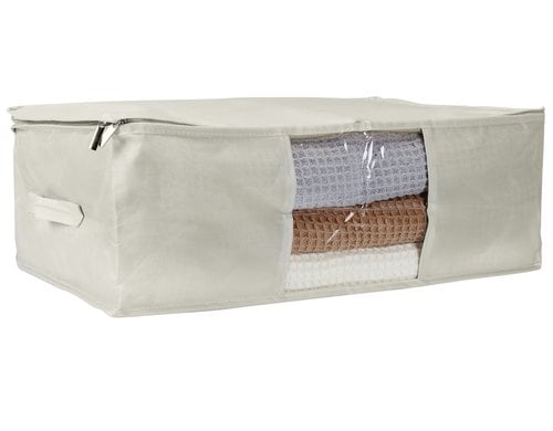 COCON, Aufbewahrungstasche, Grösse S hellgrau, mit RV, Polyester + PVC Fenster