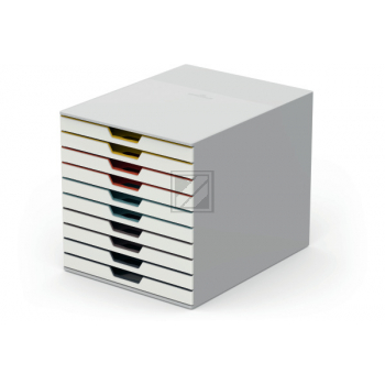 Durable Schubladenbox Varicolor mix 10 10 farbige Schubladen