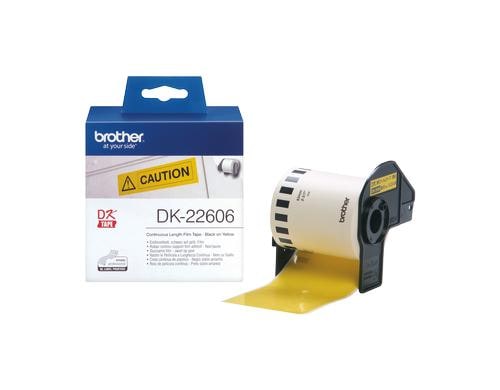 Brother Etiketten zu Labelprinter Film Endlos, 62 mm x 15 m, Film gelb