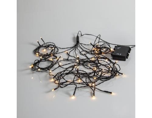 Star Trading Lichterkette Akku 140 cm x 270 cm, 64 LEDs, Outdoor