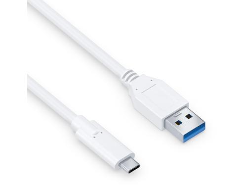 PureLink USB3.1 Gen2 USB-A-C, 1m, Weiss 10Gbps, 3A