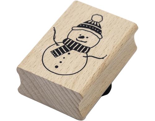 Artoz Stempel Schneemann 50x35xH19mm, Buche