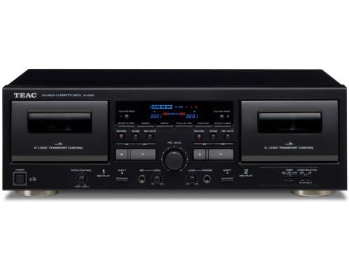 TEAC Doppel Kassette Deck + Karaoke mixer Schwarz