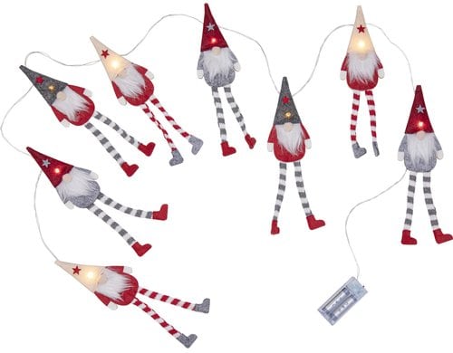 Star Trading Lichterkette Alf Indoor, Warmweiss, Rot