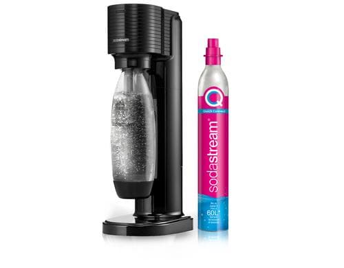 Sodastream Gaia schwarz 1017911410 1 Flasche (1L) Fuse weiss und ein CQC Zylin