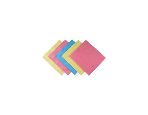 Claire Schwammtuch, 5 Stk 5 Stück, assortierte (gelb, rosa, blau)