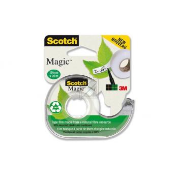 3M Scotch Magic Greener Choice Handabroller 19 mm x 20 m, 1 Rolle mit Abroller