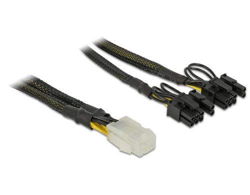 6Pin auf 2x 8Pin oder 2x 6Pin Stromadapter für PCI-Express Highend Grafikkarten, 30cm