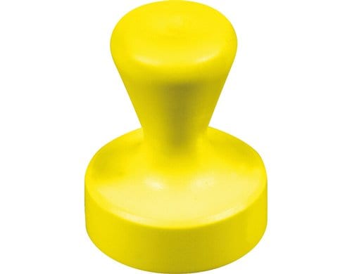 Berec Griffmagnet, gelb, 2-er Set Kunststoff, Ø 17 mm, Neodym