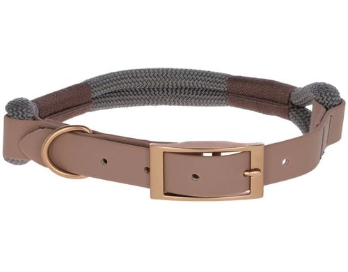 Kerbl Halsband Monte Carlo, braun/ grau 1.2x40 - 55 cm
