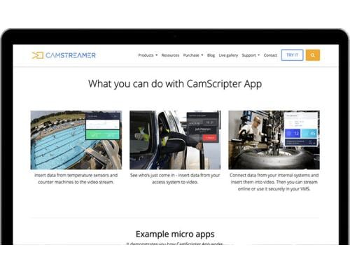 CamStreamer CamScripter App für AXIS Netzwerkkameras