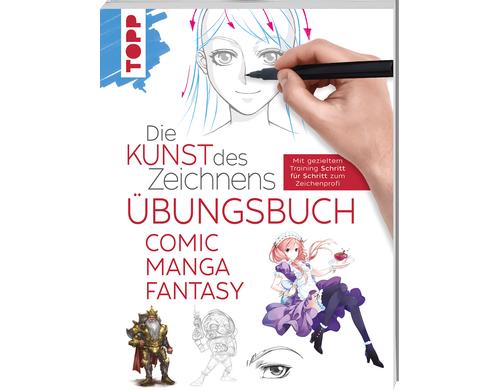 Topp Buch die Kunst des Zeichnens Comic Manga Fantasy, Übungsbuch, 112 Seiten