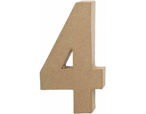 Creativ Company Papp-Zahl 4 Höhe: 20.5 cm