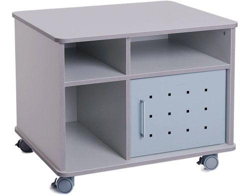 Rocada Druckerwager mit 4 Fächer grau