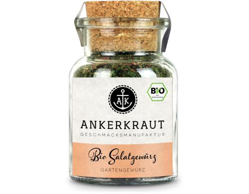 BIO Salatgewürz Gartenkräuter 80 g, Glas klein