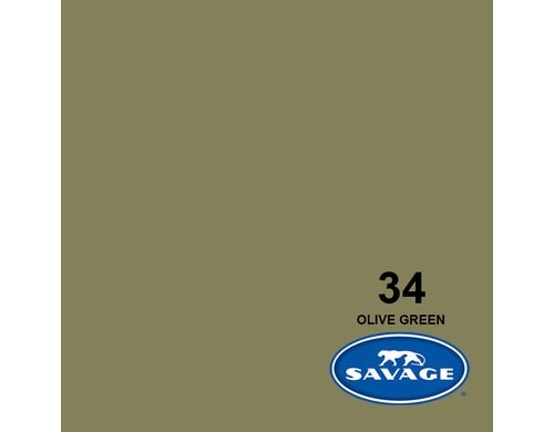 Savage Hintergrundpapier OLIVE 1.35x11 Masse 1.35x 11m
