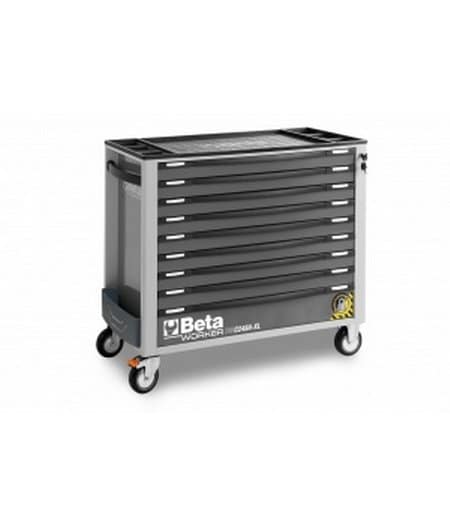 BW 2400S XL G9 E-XL-BETA-Werkstattwagen Grau, 487-teilig