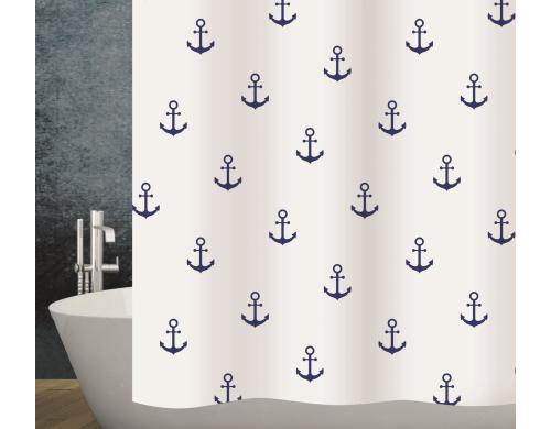 Diaqua Duschvorhand Anchor Polyester, 180 x 200 cm, waschbar