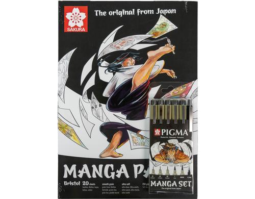Sakura Zeichenblock Set Manga Kombi-Set