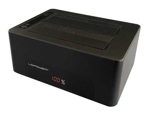 LC-Power LC-DOCK-U3-V, SATA  HDD Dock. USB 3.0, schwarz