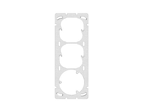 Feller EDIZIOdue 3er Befestigungsplatte mit 1x 3 Punktbefestung senkrecht