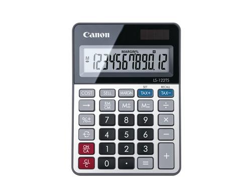 Canon Tischrechner CA-LS122TS Solar- und Batteriebetrieb, 12-stellig