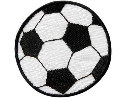 Monoquick Aufbügelbild Mini Fussball schwarz/weiss