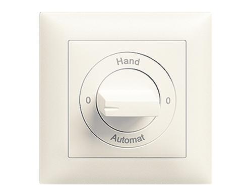 Feller EDIZIOdue Drehschalter 0-H-0-A, UP Umschalter 2/1L, weiss