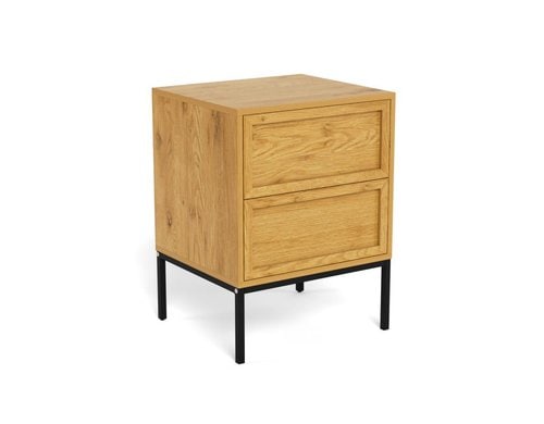 AC Design Nachttisch Palmdale Hellbraun,  45.6x40x61 cm