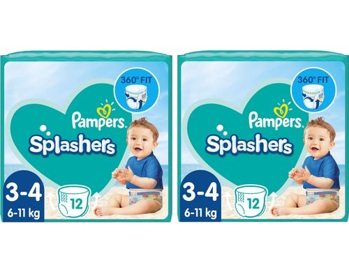 Pampers Splashers Gr. 3-4 Tragepack, 2 x 12 Stück