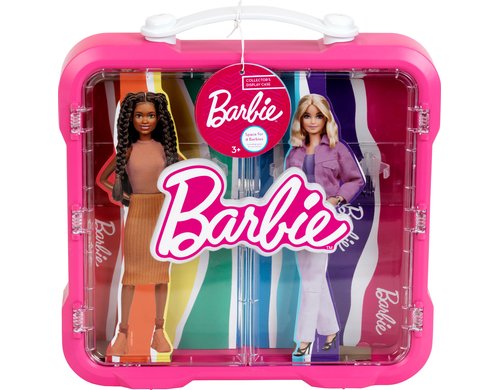 Klein-Toys Barbie Sammelkoffervitrine für 4 Barbies