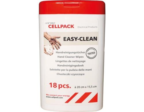 Cellpack EASY-CLEAN Handreinigungstücher Dose à 18 Stück