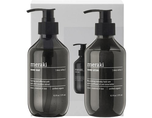 meraki Geschenkbox Deep Valley, 2er Set Handseife und Handlotion je 275 ml