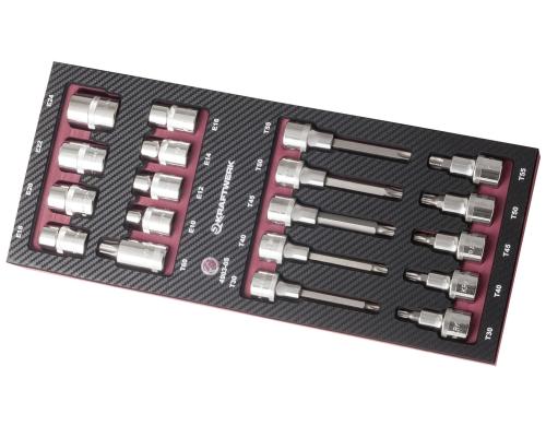 Completo EVA3 4903-05 Bit-Stecknussssatz 19-t. EVA3 Bit-Stecknussssatz 1/2 TX